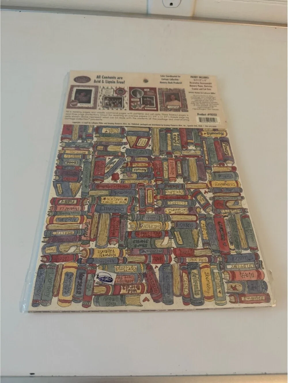 NOS Vintage School Memories Paper Kit Cottage Collection Keeping Memories Alive